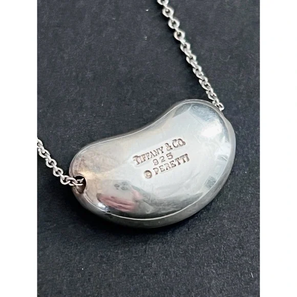 Tiffany & Co Elsa Peretti Bean Necklace 14mm - Picture 4 of 9